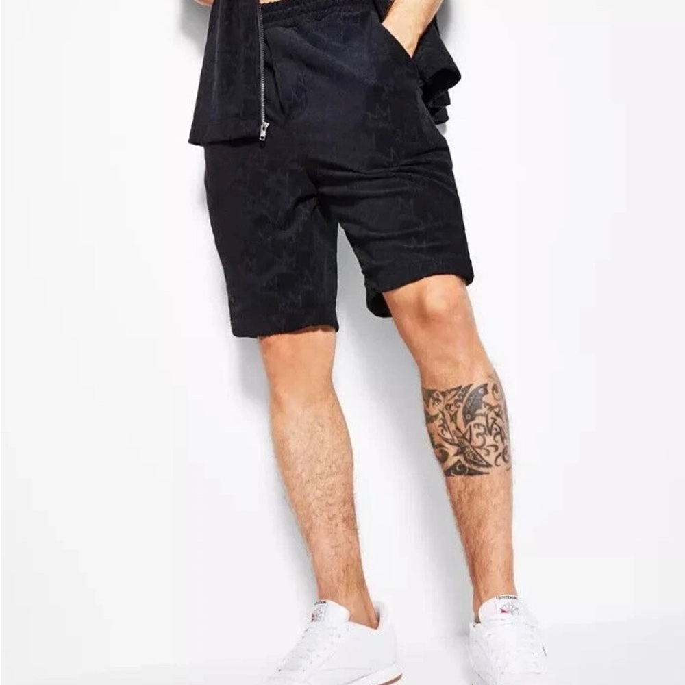 Royalty by Maluma Men's Long Terry Shorts Athletic with Stylish Casual Twist